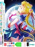 sailor moon poster of fail ★ 【Vollständige Bohrung】: Das 5D-Diamant-Malerei-Set ist vollflächig. Es gibt quadratische Abschnitte über den runden Bohrern, um glänzend auszusehen und nie verblassen, brillanter als die quadratischen Diamanten. Seine glänzenden runden Strasssteine machen das Diamantgemälde attraktiver und brillanter. Zur Dekoration Ihres Wohn- oder Schlafzimmers und es ist auch ein Geschenk für Geburtstage oder Festivals