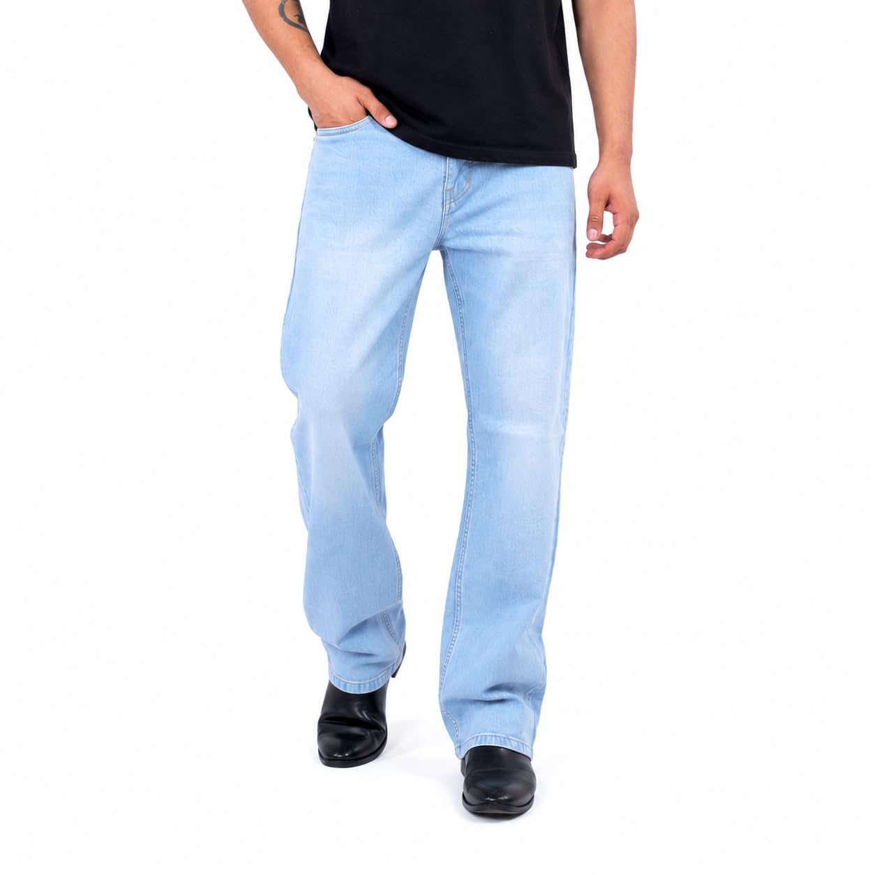 Premium Men's Straight Fit Jeans | Stretchable Denim | 5 Pocket Casual Wear | Mid Rise Comfortable Everyday Wear-picture-28