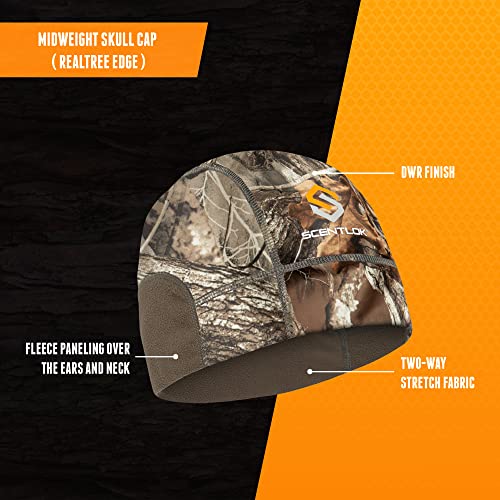 ScentLok Midweight Skull Cap, Camo Skull Beanie for Hunting, Camping, and Outdoor Use (Realtree Edge) - image 2