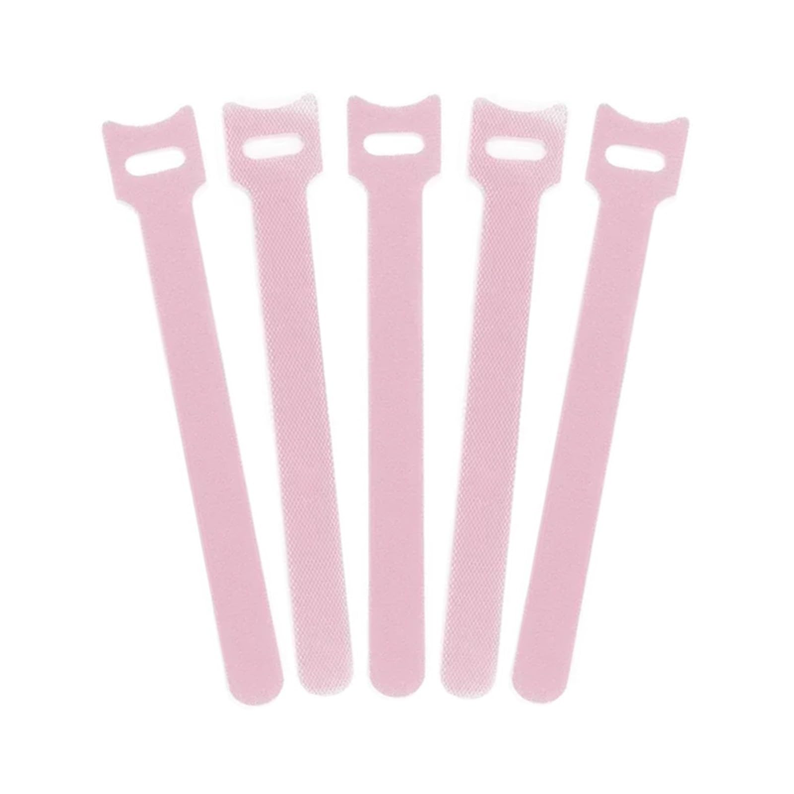 Data Cable Tie 100pcs Cable Ties 200mm Reusable Fastener Hook and Loop Wire Tie Adjustable Straps Organizer Fastening Tape for Cord Organization(Pink)