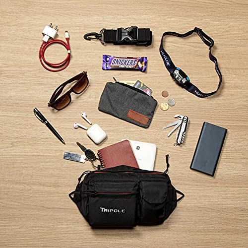Image of Tripole Unisex Polyester Multi-Purpose Waist Pack Fanny Bag (Blue)