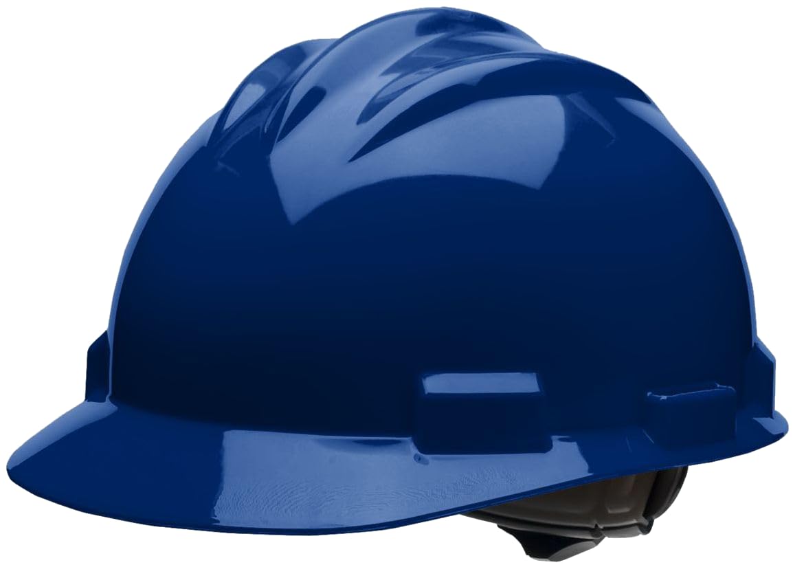 Bullard 3-Rib S61 Cap Style Safety Hard Hat with 4-Point Ratchet Suspension and Cotton Brow Pad