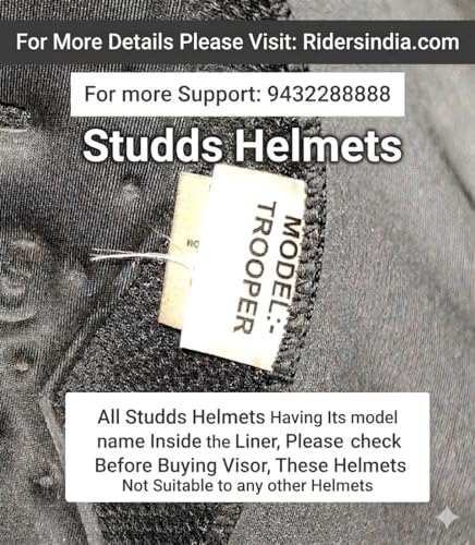 Image of Studds Trooper Helmet Visor & Accessories - Original