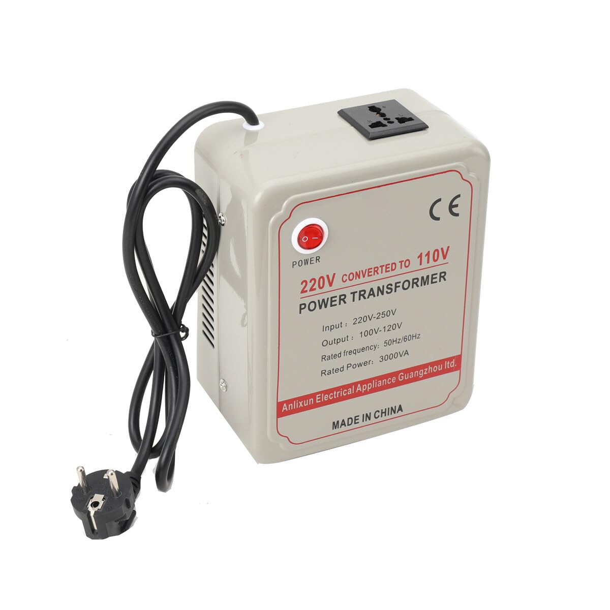 220V auf 110V Spannungswandler Transformator Wandler Konverter Transformer Wandler Umwandler Converter 3000W
