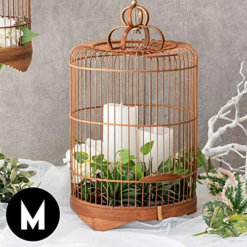 Amazon | ディスプレイ用 鳥かご 竹 バンブー ナチュラル 40cm 吊り
