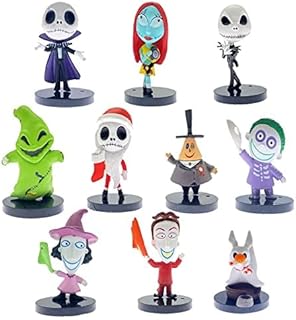 Christmas Figure Anime Action Figure Anime Cake Topper Collectible Doll Set Anime Dolls Toys (Night-marec figure)