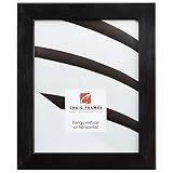 Craig Frames Bauhaus, Modern Black Pine Picture Frame, 18 by 24-Inch