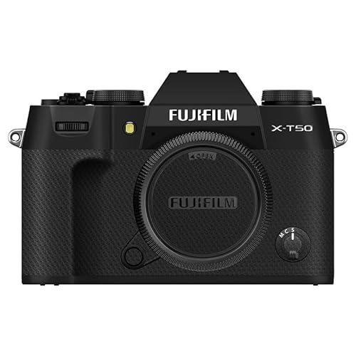 JJC カメラ 保護レザーフィルム カメラ本体 保護フィルム 富士フィルム X-T50 XT50 用 3M材料 ブラック