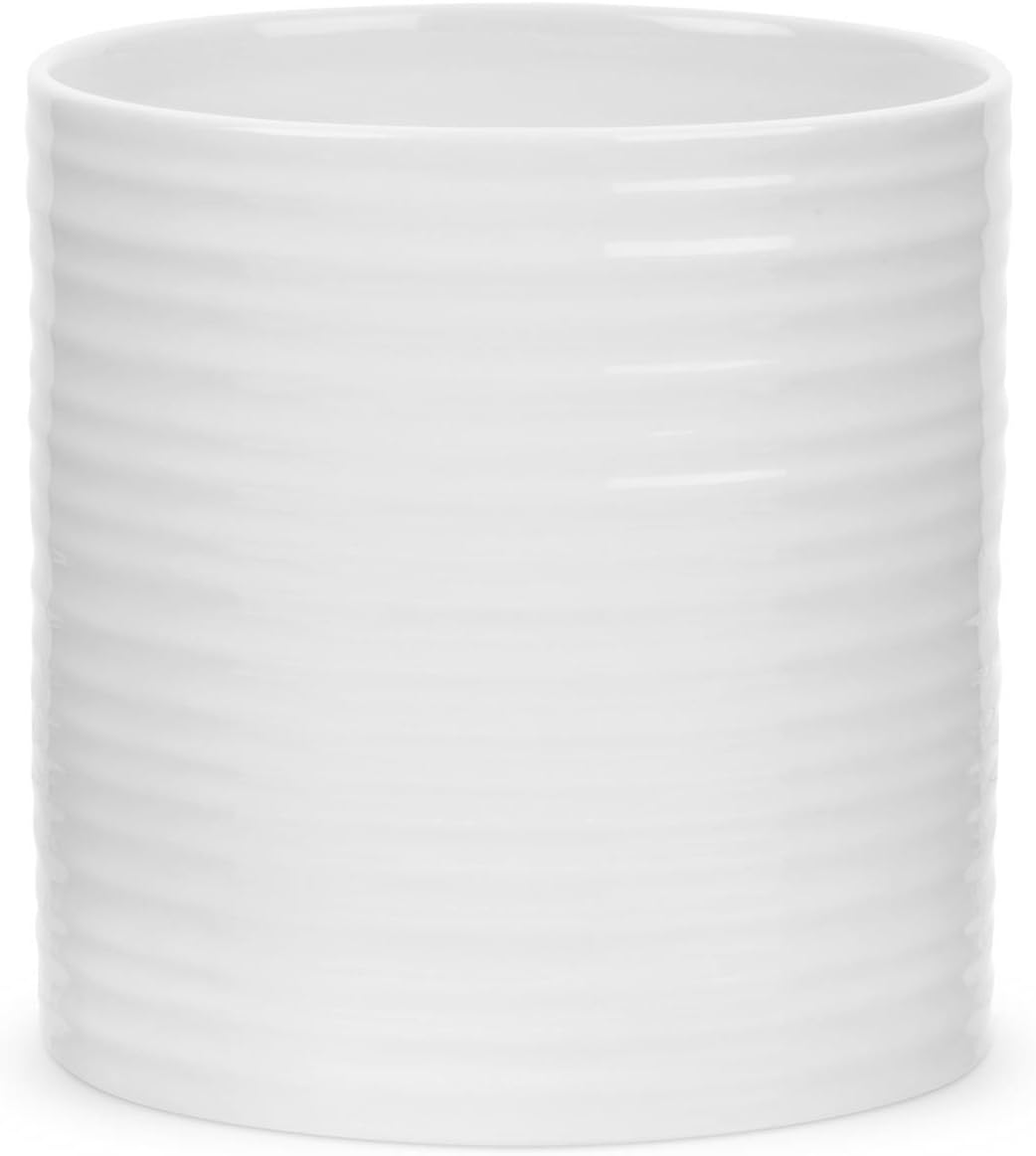 Portmeirion Sophie Conran Oval Utensil Jar, White