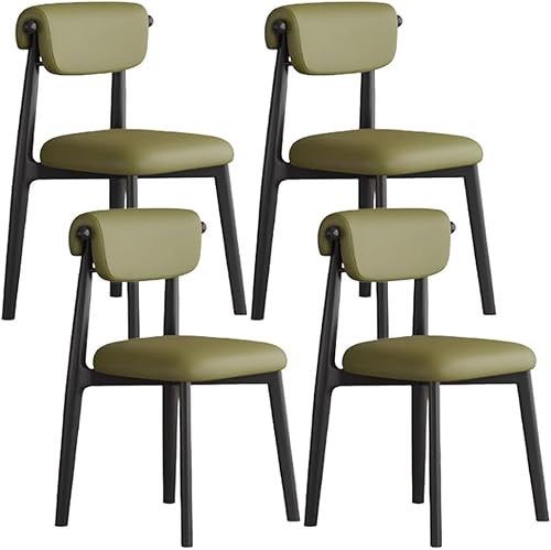 Miniatura 40 de YVYKFZD Juego de sillas de comedor, silla de comedor de madera maciza, sillas de cocina tapizadas, silla de sala de estar con respaldo curvo, para