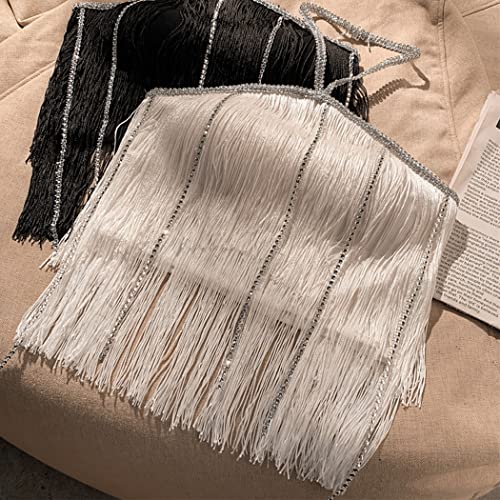 Nonmol Black Fringe Trim Tassel Sewing Trim 6Inch Width 10 Yards Long For Clothes Accessories Latin Wedding Dress Diy Lamp Shade Decoration (Black) #TOP4