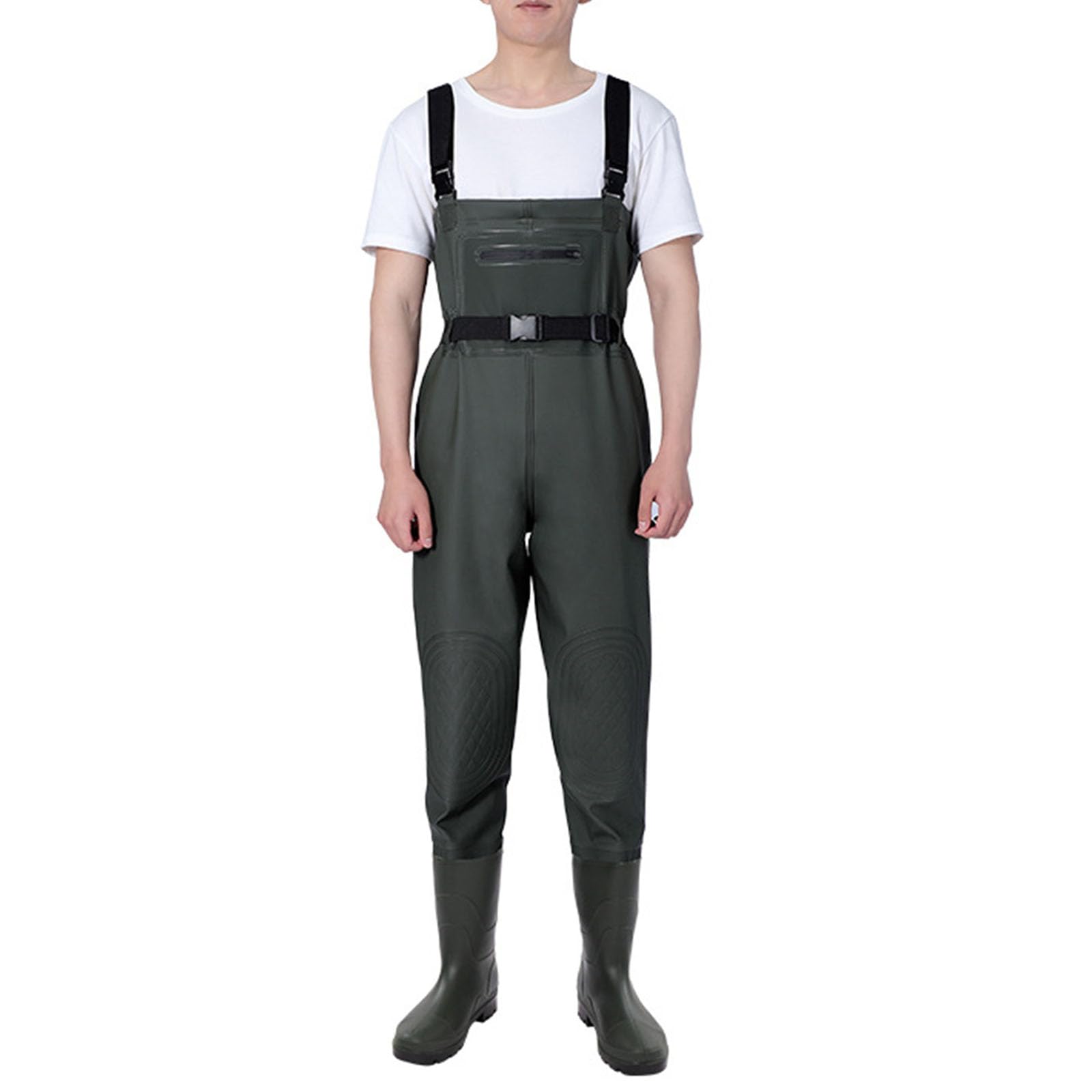 ENEN Waders Peche Homme Femme Cuissarde Grande Taille 36-47 Nylon Composite Neoprene PVC Pantalon Bassin Bottes Caoutchouc Antidérapant