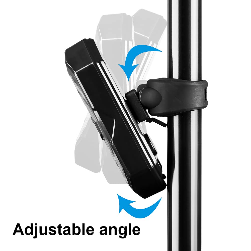 NIUAWASA Luce per Bici,Fanale Posteriore per Bici con Indicatori di Direzione Lampada Clacson,Telecomando Wireless,5 modalità, Spia per Bicicletta con Avvertenza di Sicurezza Ricaricabile USB