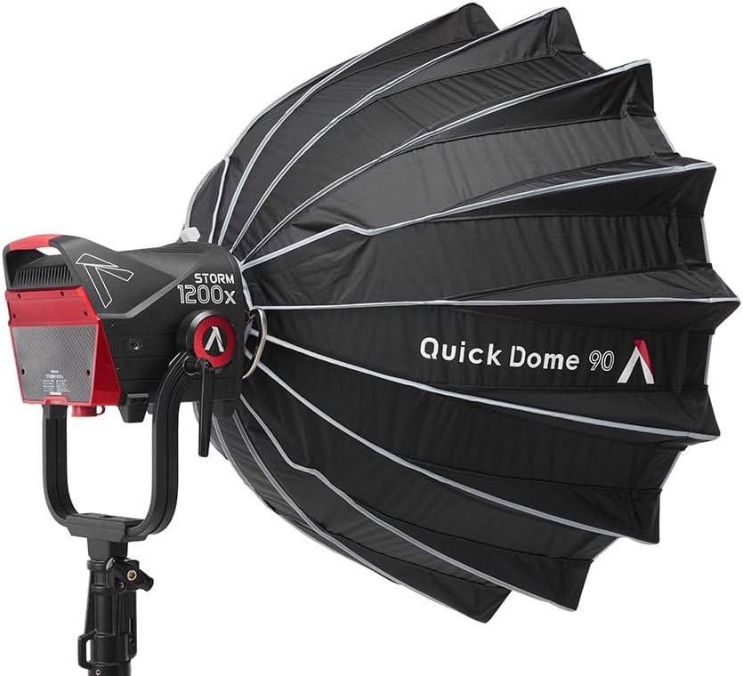 Aputure Light Dome Quick Dome 90 Softbox,90cm(3ft) Circular Bowens Mount with Quick Release Design,Include Diffusion, Light Control Grid, & Carrying Bag for Led Video Light