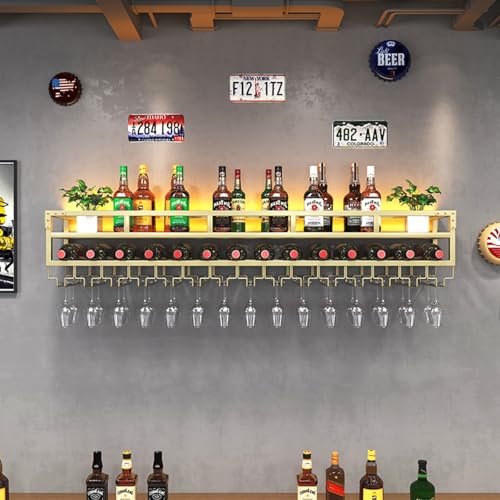Soporte de Pared para Botellas de Vino Metal 150x25x27cm miniatura 4