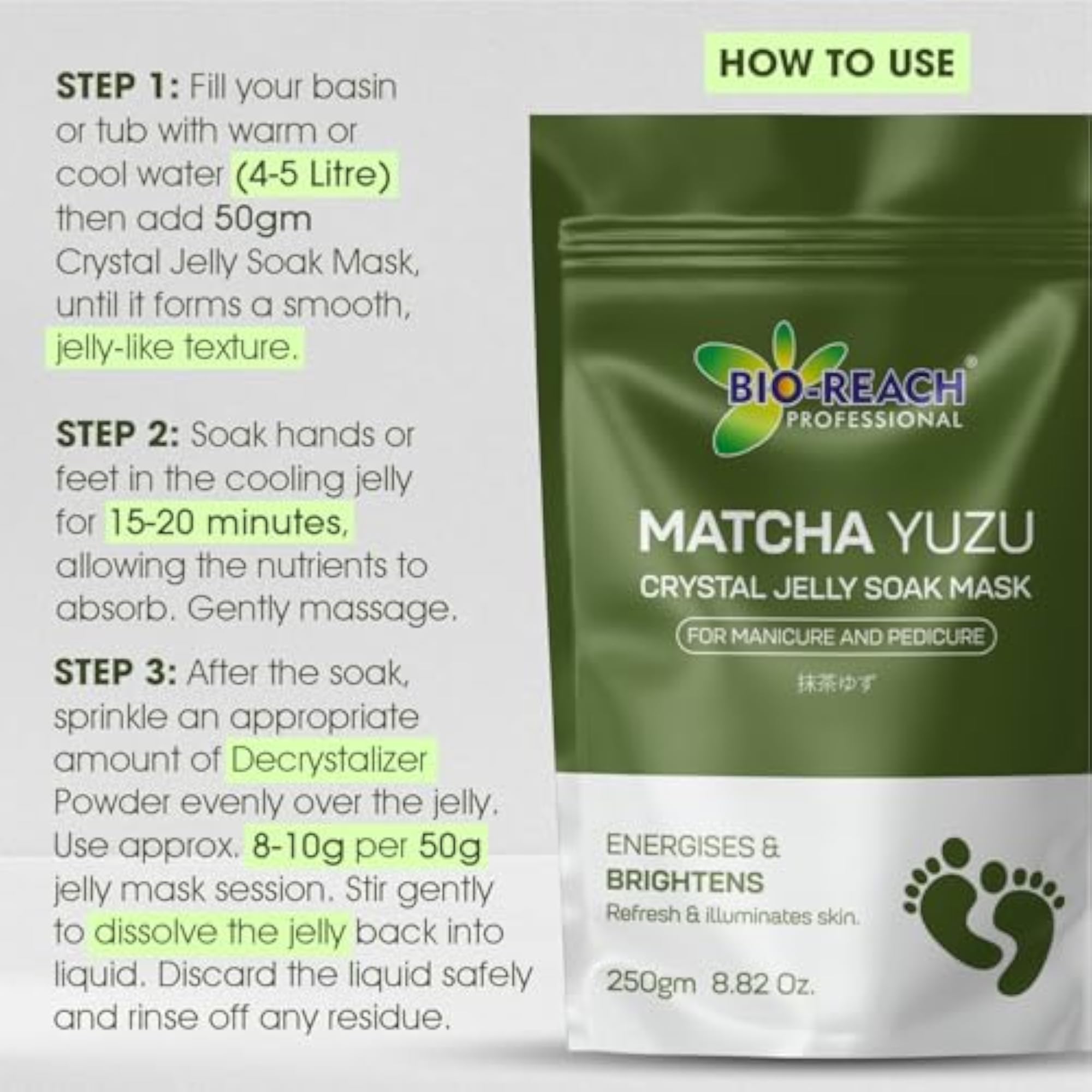 Professional Matcha Yuzu Crystal Jelly Soak Mask