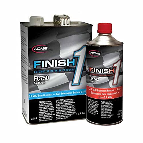 acme Sherwin-Williams Finish 1 FC750-1 2.1 VOC Satin Clearcoat Slow Kit (Gallon)