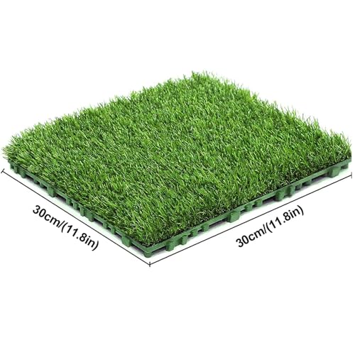 Césped artificial para balcón y zonas de exterior pack de 4 piezas 4