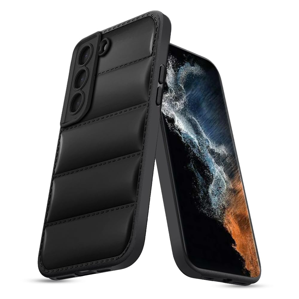 KARWAN® Puffer Edition Silicone Case Cover for Samsung Galaxy S22 | Scratch Resistance Mobile Cover, Camera Protection Case Compatible with Black (B0CVB8MYTY) Amazon Price History, Amazon Price Tracker