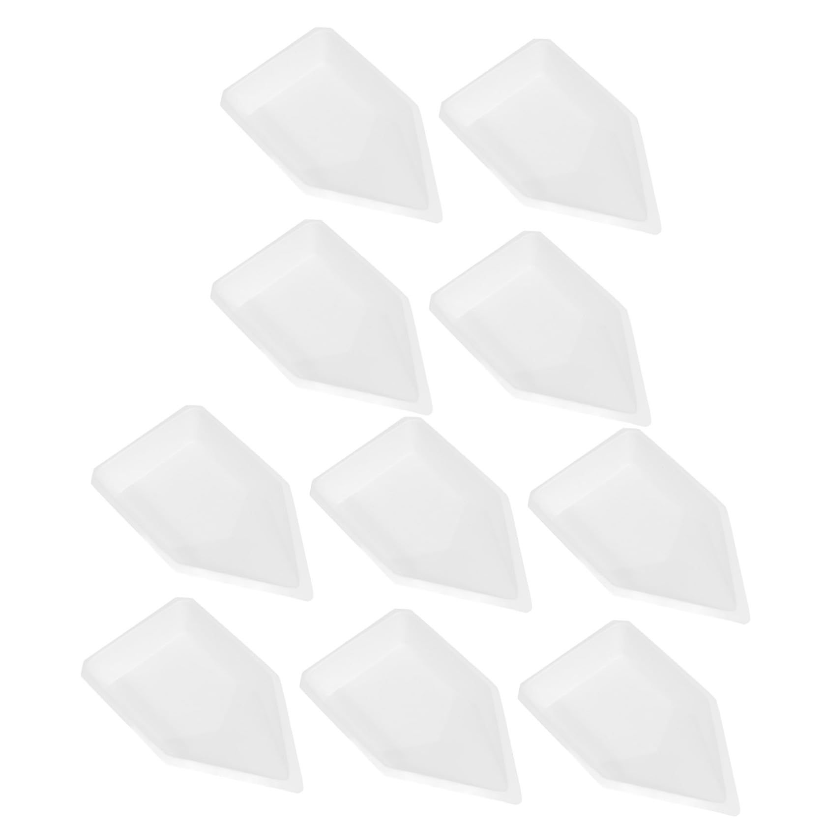 GLEAVI 4 Set Nave Da Pesare Nave Da Pesare Attrezzature Da Laboratorio La Chimica Pesa Le Barche Vassoi Di Pesatura Pesare Le Barche Contenitori Di Polvere Secca Plastica 10 Pezzi * 4