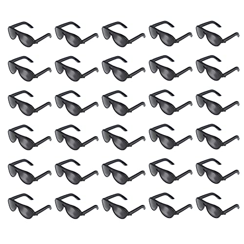 Toyandona 80Pcs Doll Glasses Mini Sunglasses For Dolls Black Glasses Doll Dress Up Cosplay Accessories For Diy Doll Crafts Dollhouse Decoration #TOP28