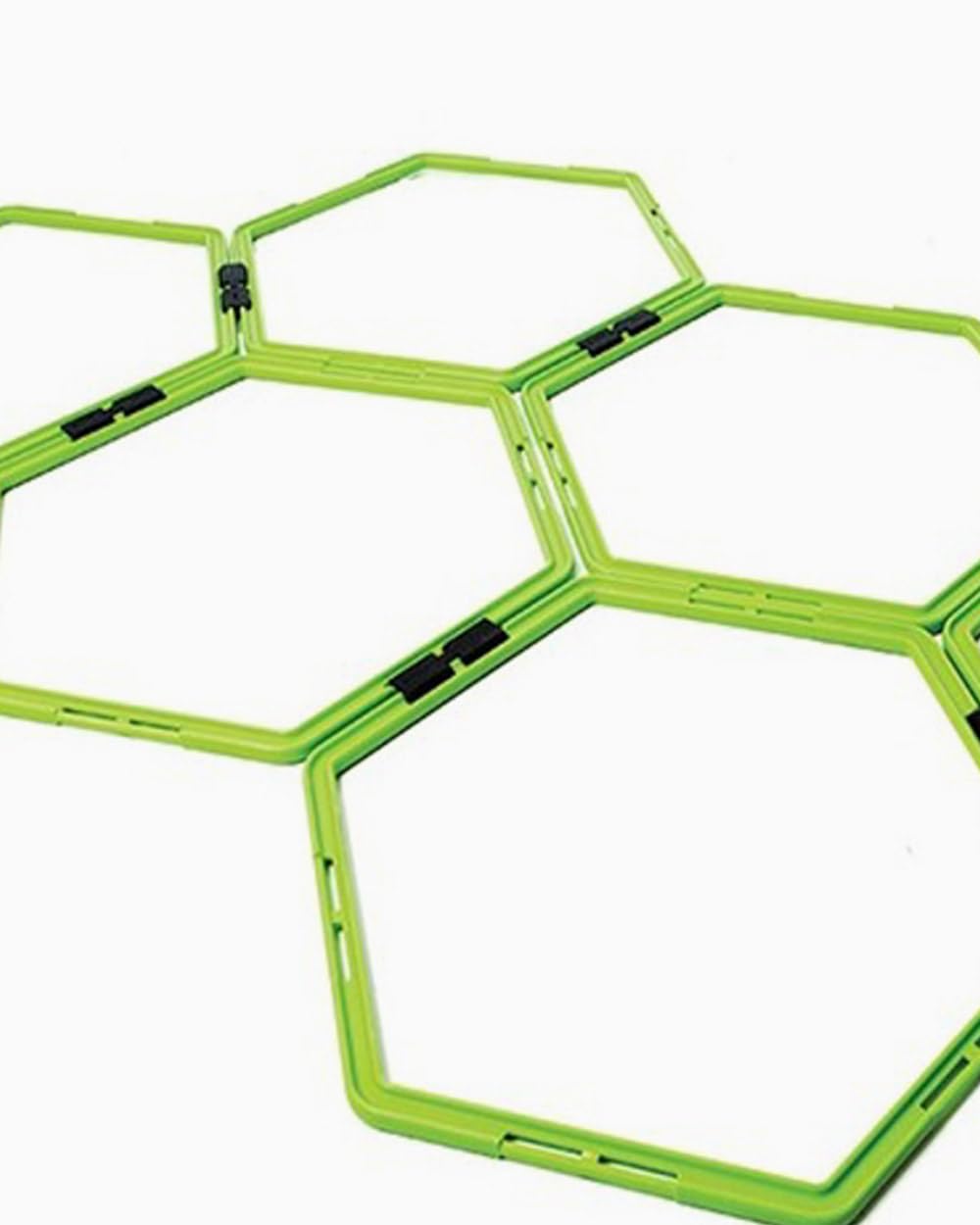 BOOMFIT Escalera de Entrenamiento Hexagonal, Kit 6 Piezas modulares con Bolsa, para Agilidad, Velocidad y coordinación en fútbol, Boxeo y Otros Deportes