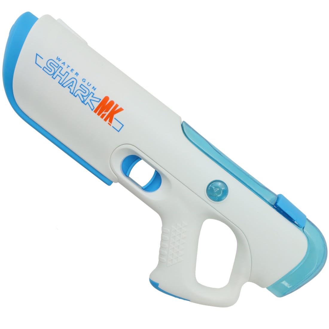 Shark MK Pistola ad Acqua Elettrica per Bambini, Ricaricabile USB, 39x15 cm, Bianco e Blu