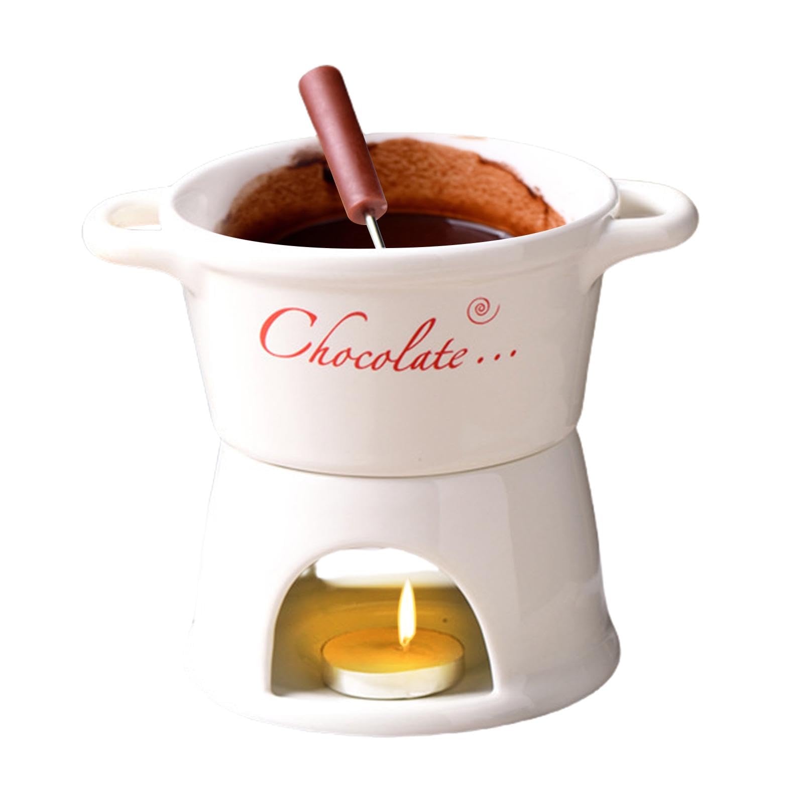 Fonduetasse – Teelicht-Fondue-Tasse, 300 ml Schokoladenkäse-Fondue-Tassen, Schmelzbecher, Sahnebereiter, tragbarer Schmelzbecher für heiße Schokolade, für Liebhaber, Familien