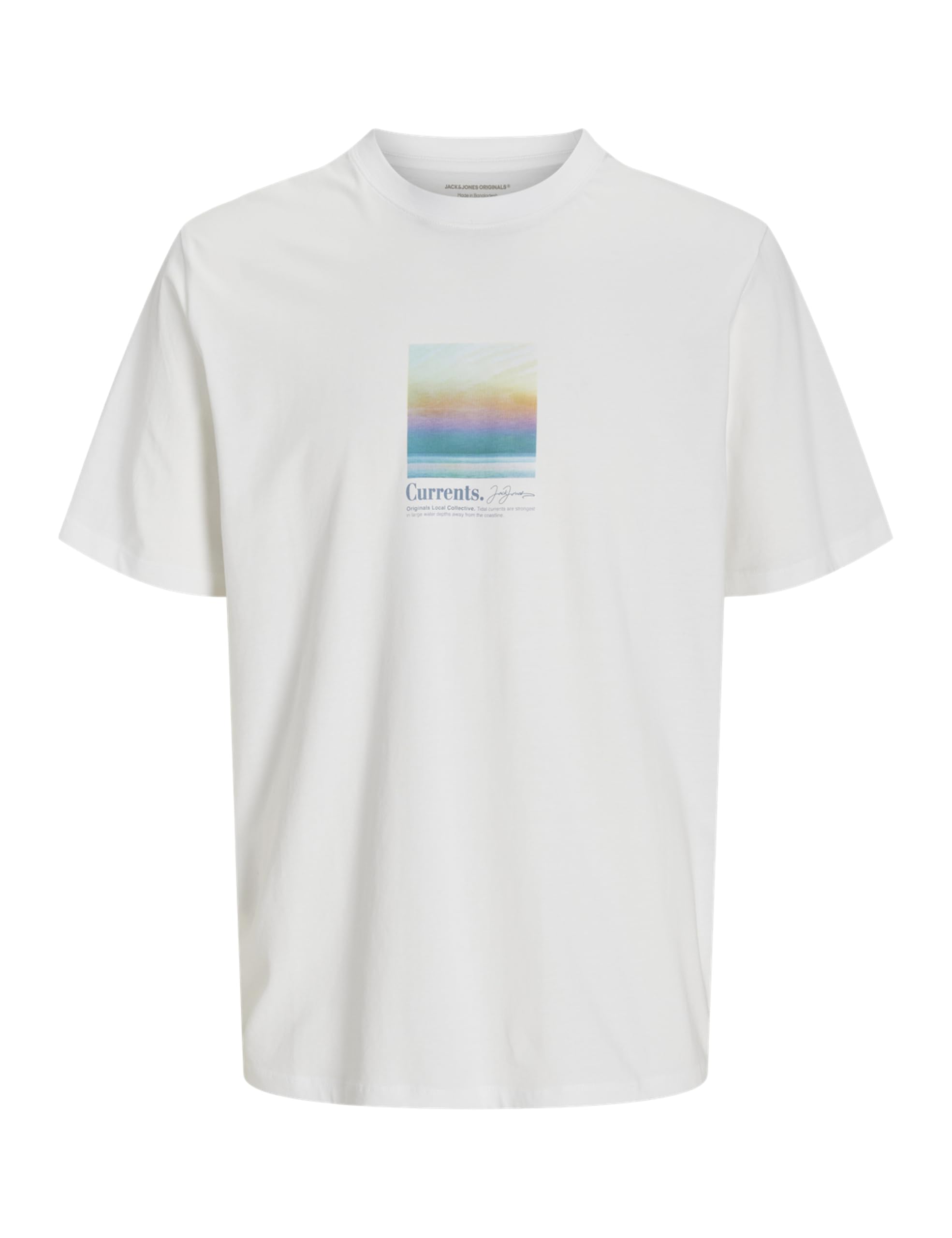 JACK&JONES JOREATON Photo Tee SS Crew Neck, Bright White, M