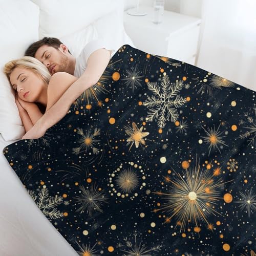 Anceky Galactic Snowflake Dream-7, Christmas Throw Blanket, 30"x40" Soft Throw Plush Flannel Blankets - Image 5