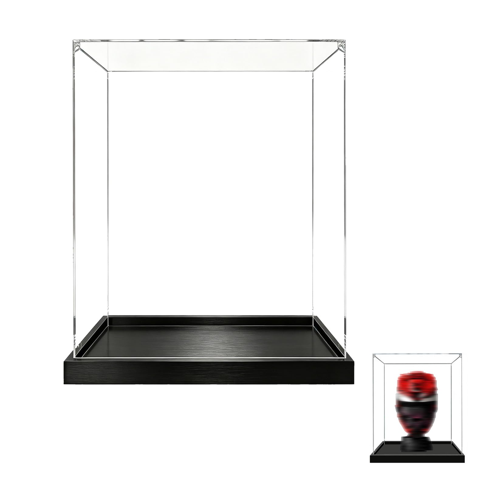Acrylic Display Case for Lego 76199 Helmet Model, Dustproof Clear Storage Box, UV Protection Display Box Compatible with 76199 (Model Not Included) (3mm)