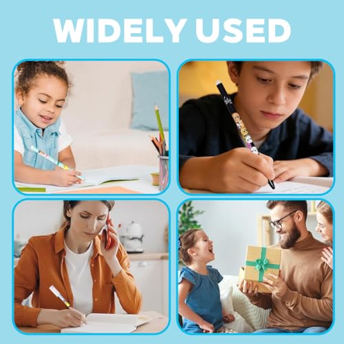 NHPY Skz 12 Stifte Set,Kugelschreiber Personalisiert,6 Verschiedene Skzoo Designs,Perfektes Für Kpop Fans(0.5Mm)