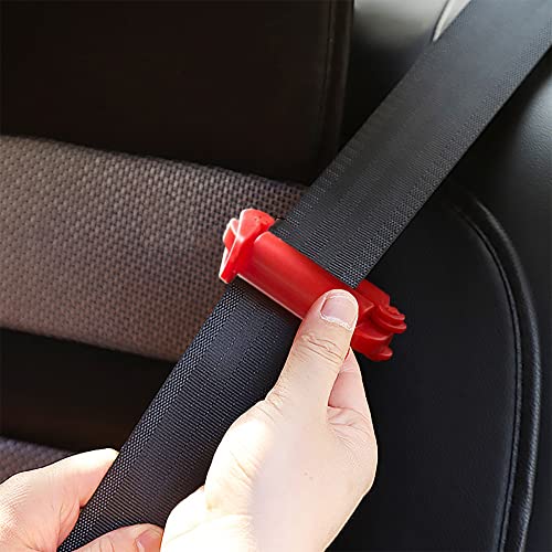 2 Pack Red Seat Safety Belt Clip Buckle For Baby Safety Universal Replacement For Baby And Kids Trend, Adjustable Guard #TOP4