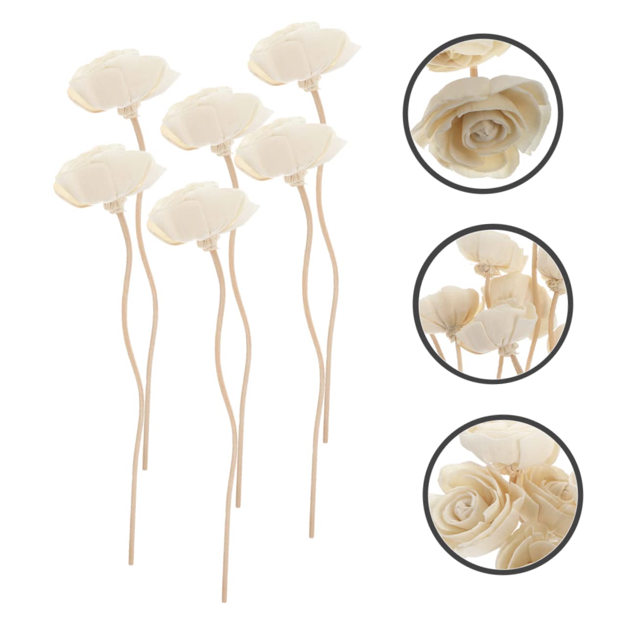 Housoutil 30pezzi Aromaterapici Rattan Per Diffusore Essenziali Decorazione Per Assorbimento Per e
