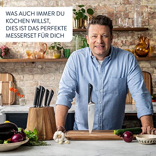 Tefal Jamie Oliver Kochmesser 20 cm, hohe Schneideleistung, unverwechselbares Design...
