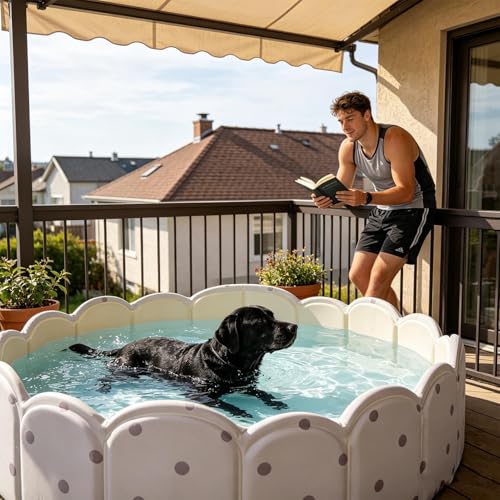 Bassin pour chien renforcé anti-griffures pour l'été - 4