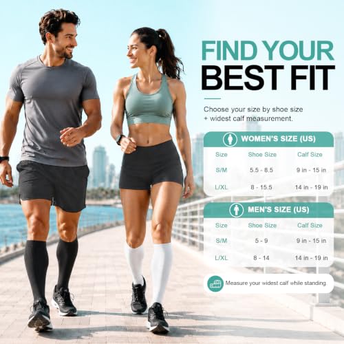 Image of 3 Pack Medical Compression Sock-Compression Sock For Women and Men Circulation -Best for Running,Nursing,Athletic Sports