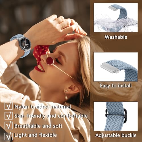 MaEiol 22mm Straps Nylon Braided for Xiaomi Watch S4/S4 Sport/Xiaomi Redmi Watch 5 Active/5 Lite/Amazfit Bip 6/Bip 5 /Amazfit Balance/GTR 4 /GTR 3 Pro - Image 3