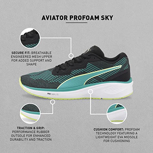 Image of PUMA Aviator Profoam Sky Textile Lace Up Unisex Running Shoes