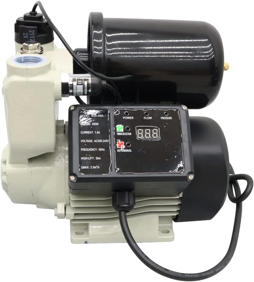 TECHTONGDA Water Pressure Booster Pump Automatic Electric for Home Shower Tap Water Self-priming Pump 220V 400W