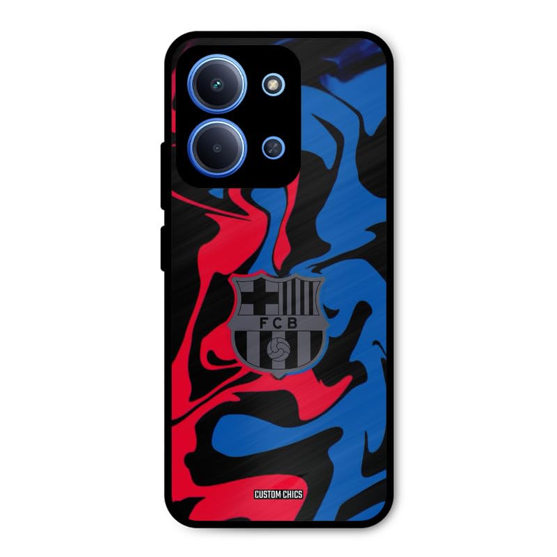 Image of PrintShield FC Barcelona Comic Back Cover for Redmi 15C, Shockproof Printed Phone Case with Soft TPU Sides & Anti-Slip Grip
