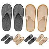 SHERCHPRY 6 Paar Einweg Hausschuhe Rutschfest Leinenpantoffeln Mit Weidenblattmuster Für Hotels Spas Schönheitssalons Und Privatunterkünfte