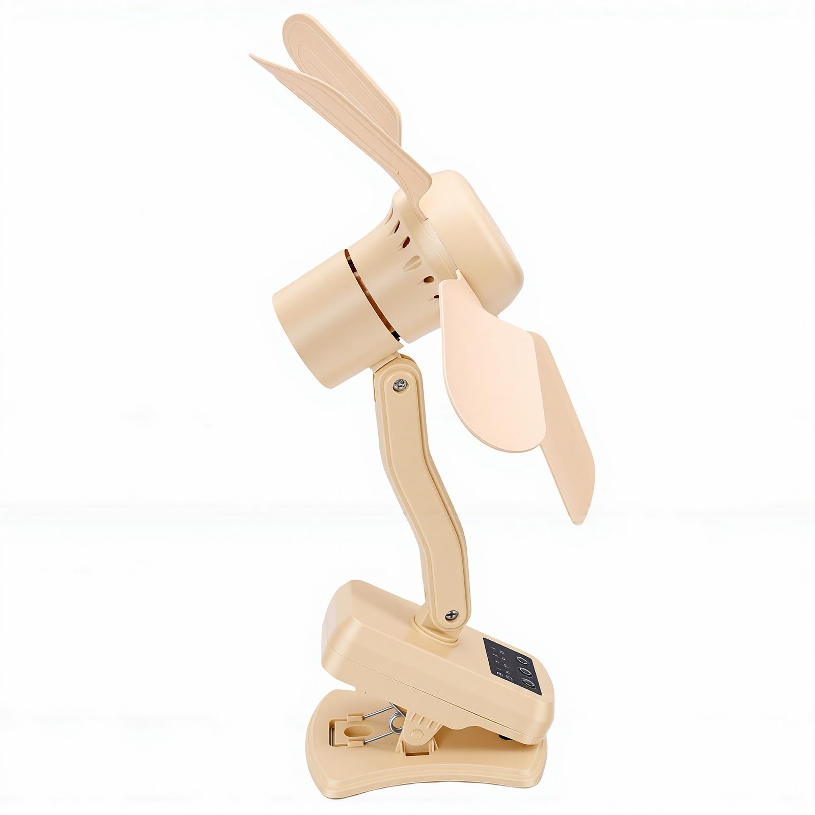 Ventola con Clip, Ventola con Clip Oscillante Ricaricabile Tramite USB con a 3 velocità, Telecomando, Ventilatori Personali da Scrivania con per Montaggio a Parete
