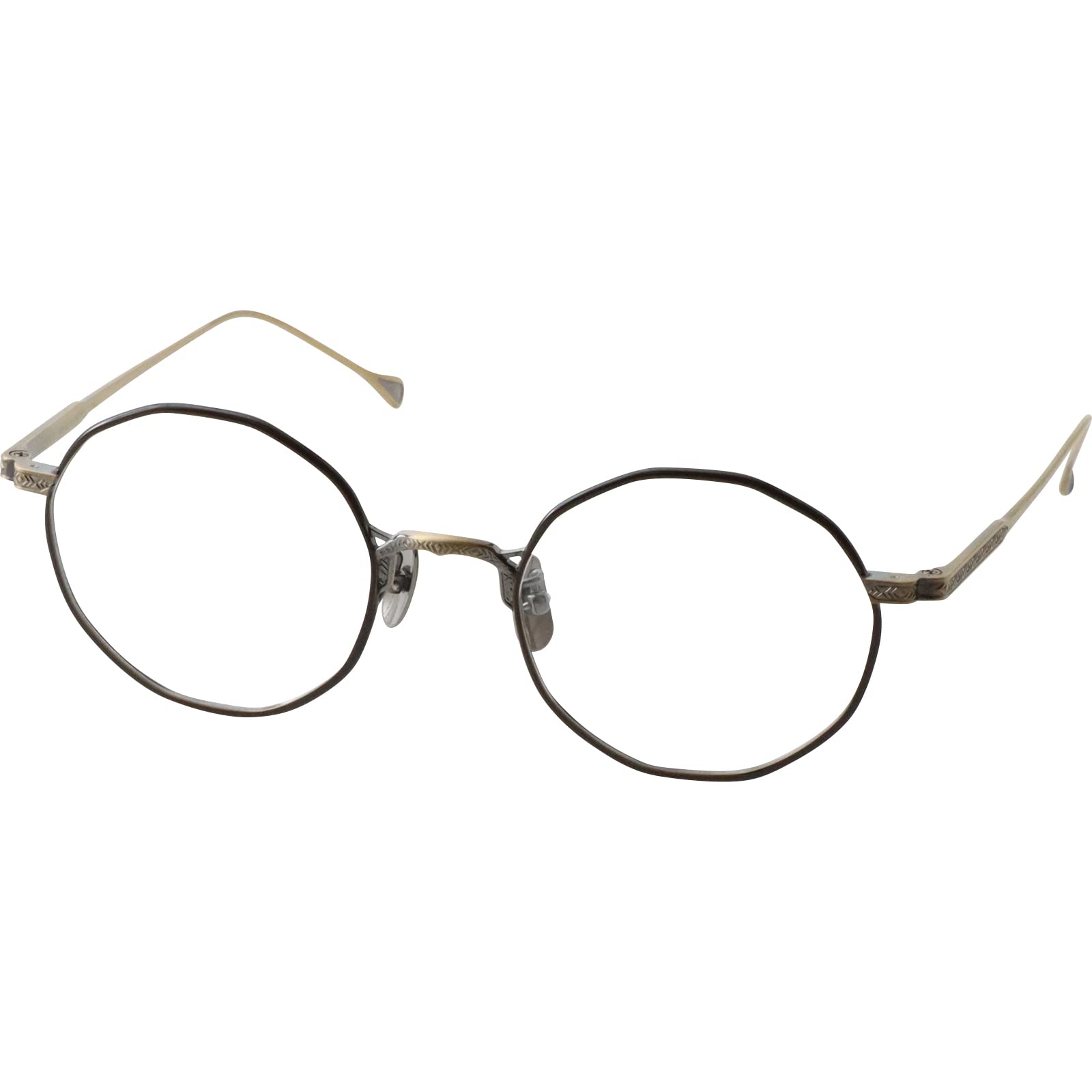 Amazon.co.jp: [Leowl in eye] ルオールインアイ 多角形 チタン 福井