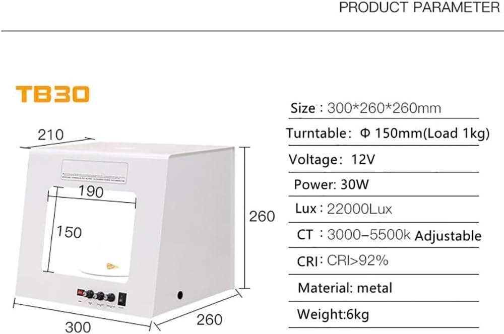 Caja de luz para fotografía de estudio fotográfico, tocadiscos eléctricos de oro y plata, caja de luz para fotos, caja de luz giratoria regulable para joyas, fotografía, video, escaneo 3D, fondo negro