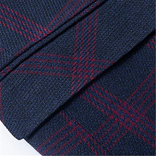 Suit Pants Vest 3-Piece Suit Men's Business Casual 3-Piece Plaid Suit Jacket Pants Vest4