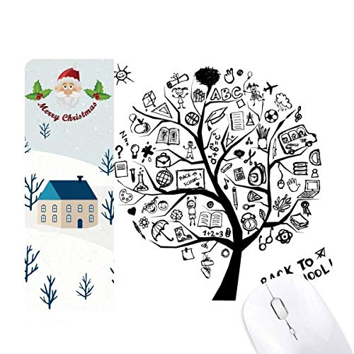 Tapis de souris cadeau de noël idéal avec motif arbre graffiti école