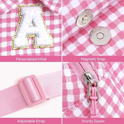 Image of YOOLIFE Birthday Gifts for 2 3 4 5 6 7 8 9 Year Old Girls - Small Crossbody Bags for Kids Little Girls Gifts, Initial Small Sling Bag Belt Bag Purse for Little Girl Kids Birthday Gift (Purple S)