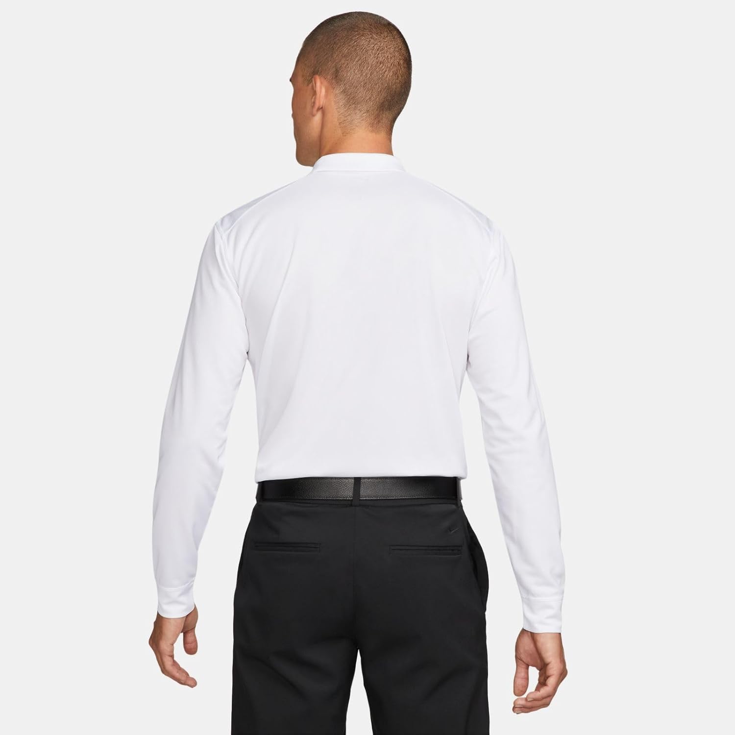 Nike Dri-FIT Men's Victory Long-Sleeve Golf Polo – Moisture-Wicking, Lightweight Stretch, 2-Button Polo - Image 3