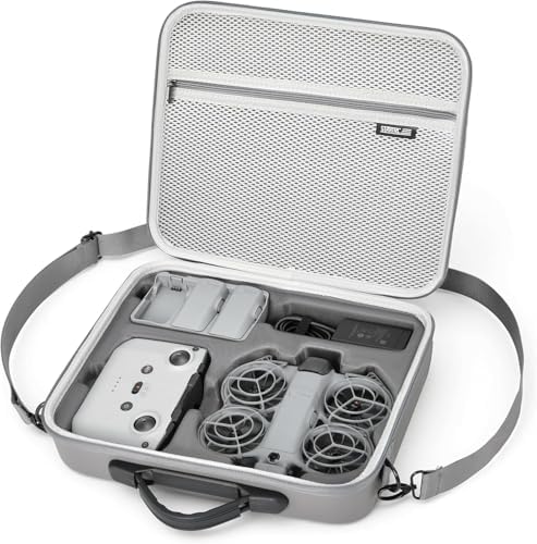 STARTRC Carrying Case for DJI Neo 2 Accessories, Portable PU Protective Shoulder Bag for DJI Neo 2 Fly More Combo, Compatible with RC-N3/RC-N Remote Controller